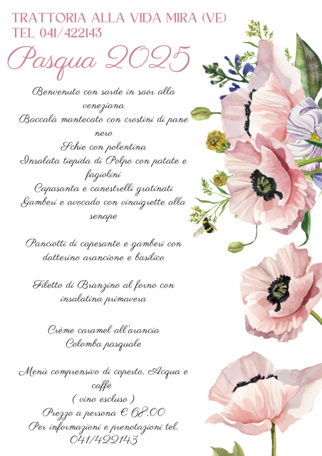 Menu del momento